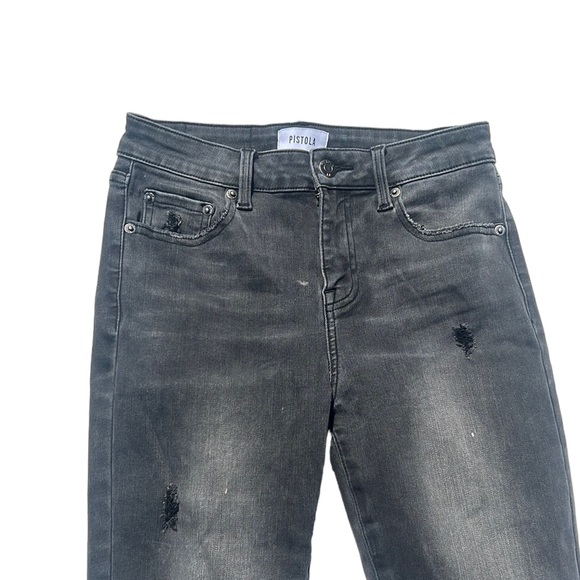Pistola Aline Nero Highrise Skinny Jeans Size 26 - Picture 11 of 11
